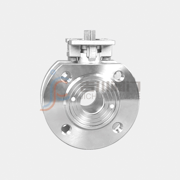 High flat thin ball valve