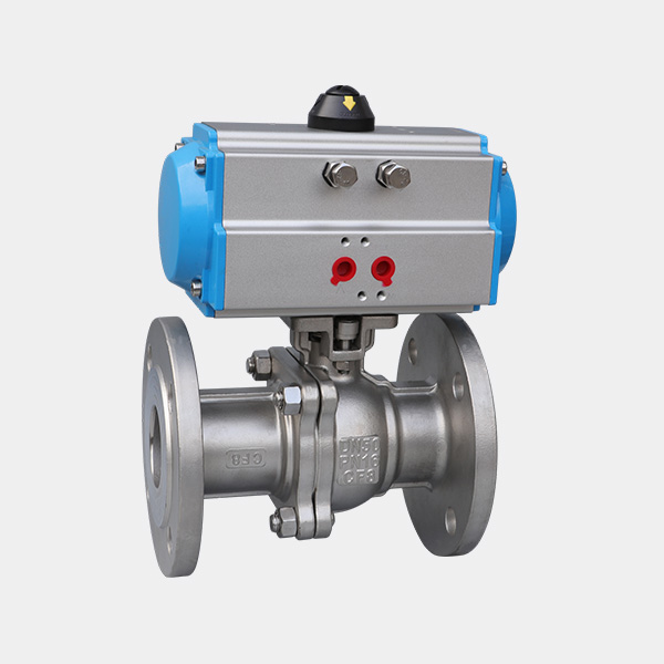 Pneumatic flange ball valve