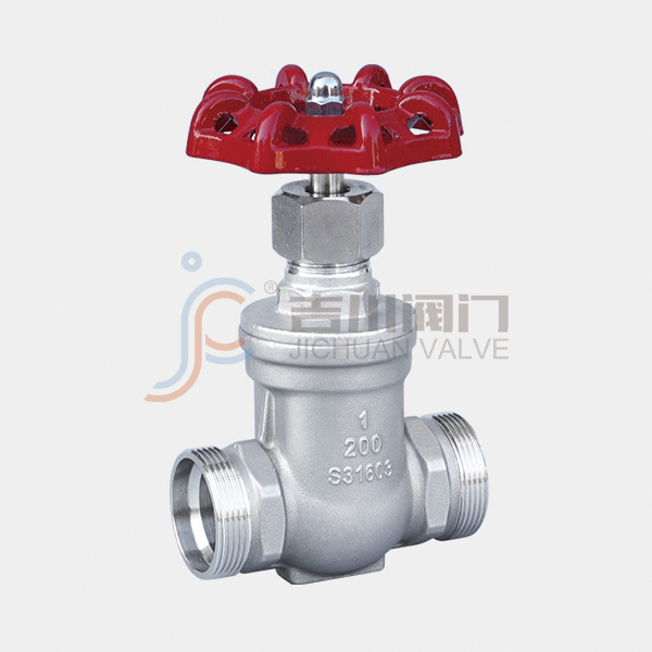 Thread double outer thread gate valve