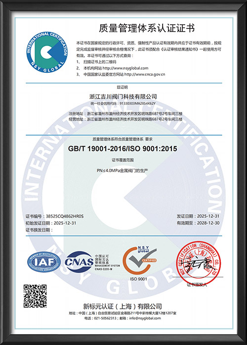 Quality Management System Certification - Chinese